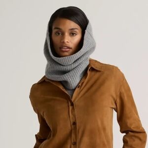 Equipment Gray Knit Scarf